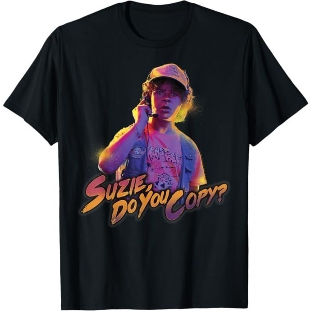 Stranger Things Dustin Suzie Do You Copy Graphic Netflix T-Shirt